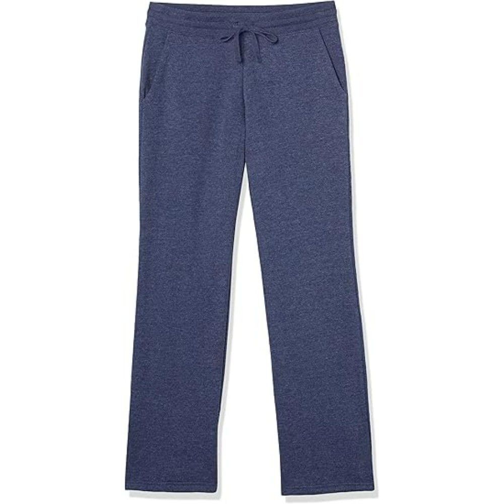 Amazon Essentials Women's Straight Leg Sweatpants SMALL Navy Heather Drawstring